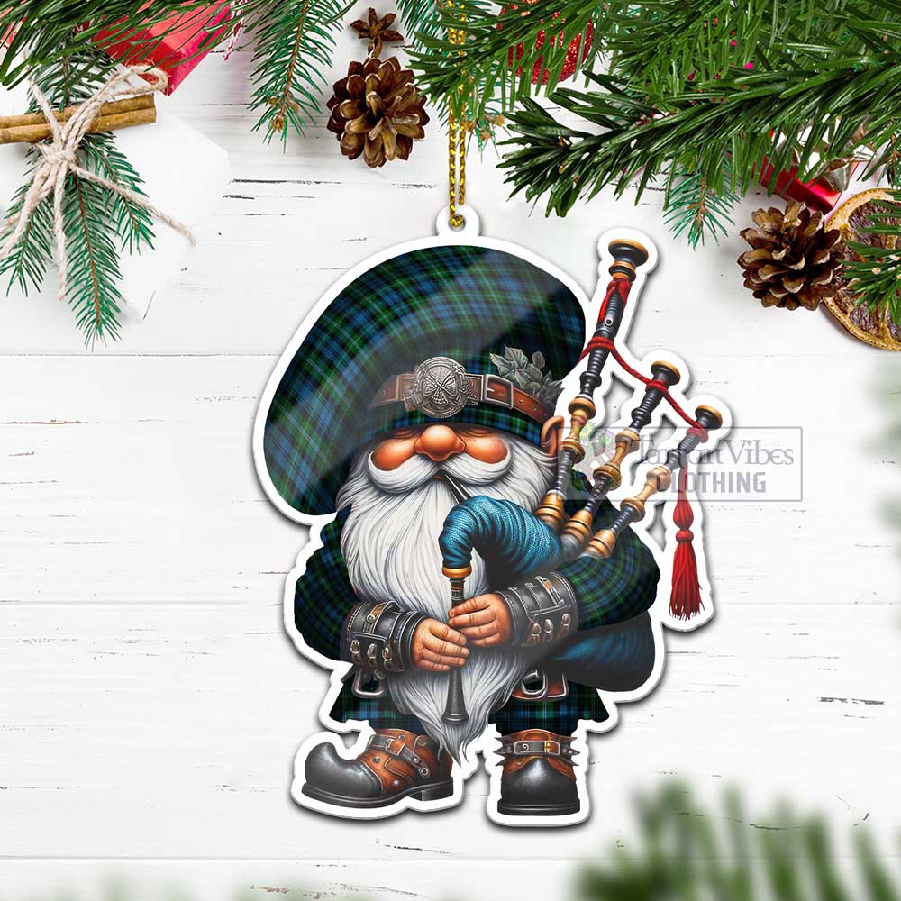 Lyon Tartan Bagpiper Gnome Christmas Ornament - Tartan Vibes Clothing