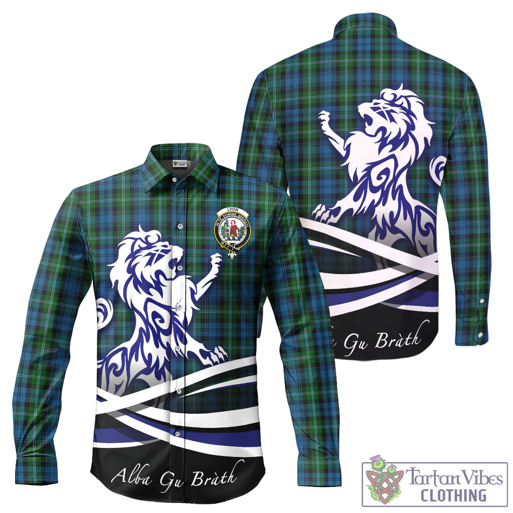 lyon-tartan-long-sleeve-button-up-shirt-with-alba-gu-brath-regal-lion-emblem