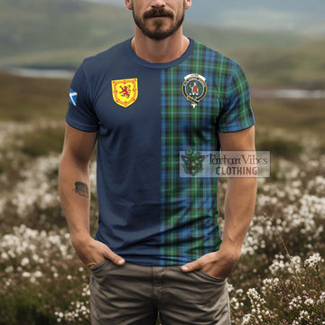 Lyon Tartan T-Shirt Alba with Scottish Lion Royal Arm Half Style