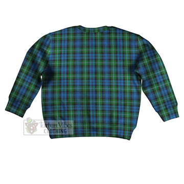 Lyon Tartan Kid Ugly Sweater with Family Crest - Tartan Vibes Clothing