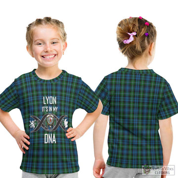 Lyon Tartan Kid T-Shirt with Family Crest DNA In Me Style