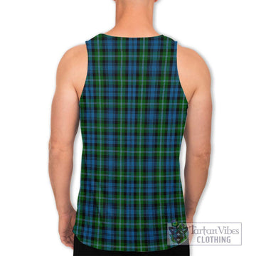 Lyon Tartan Men's Tank Top with Family Crest DNA In Me Style