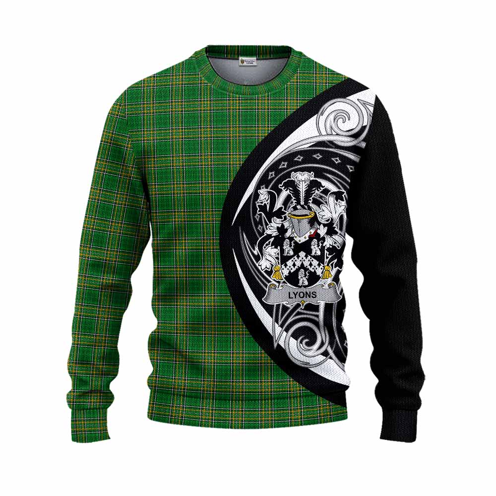 Lyons Irish Clan Knitted Sweater Celtic Circle Style Unisex - Tartan Vibes Clothing