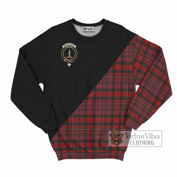 MacAlister (McAlister) Tartan Sweatshirt with Family Crest and Military Logo Style - Tartan Vibes Clothing
