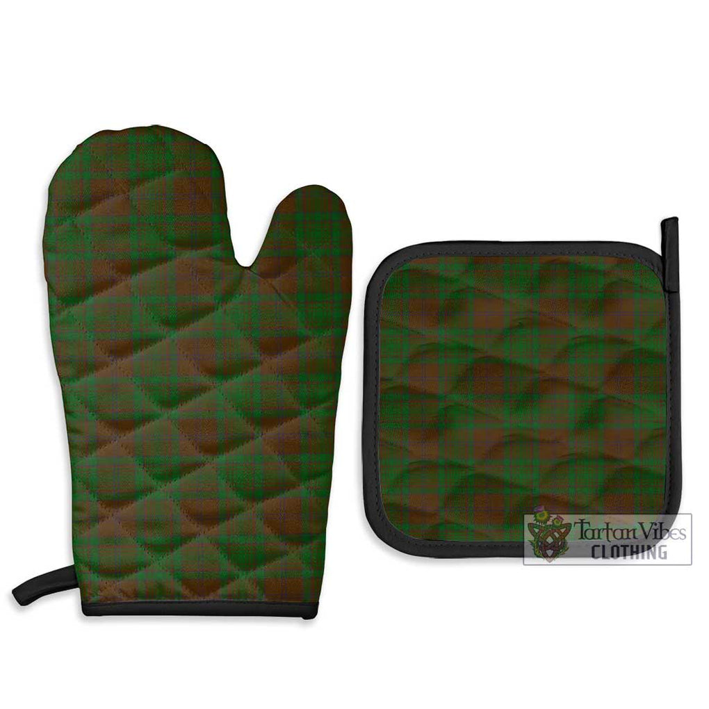 MacAlister of Glenbarr Hunting Tartan Combo Oven Mitt & Pot-Holder Combo 1 Oven Mitt & 2 Pot-Holder Black - Tartan Vibes Clothing