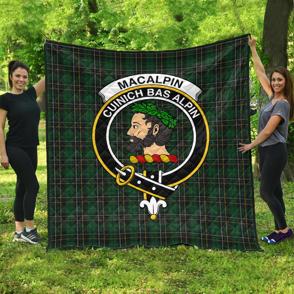 macalpin-tartan-quilt-with-family-crest