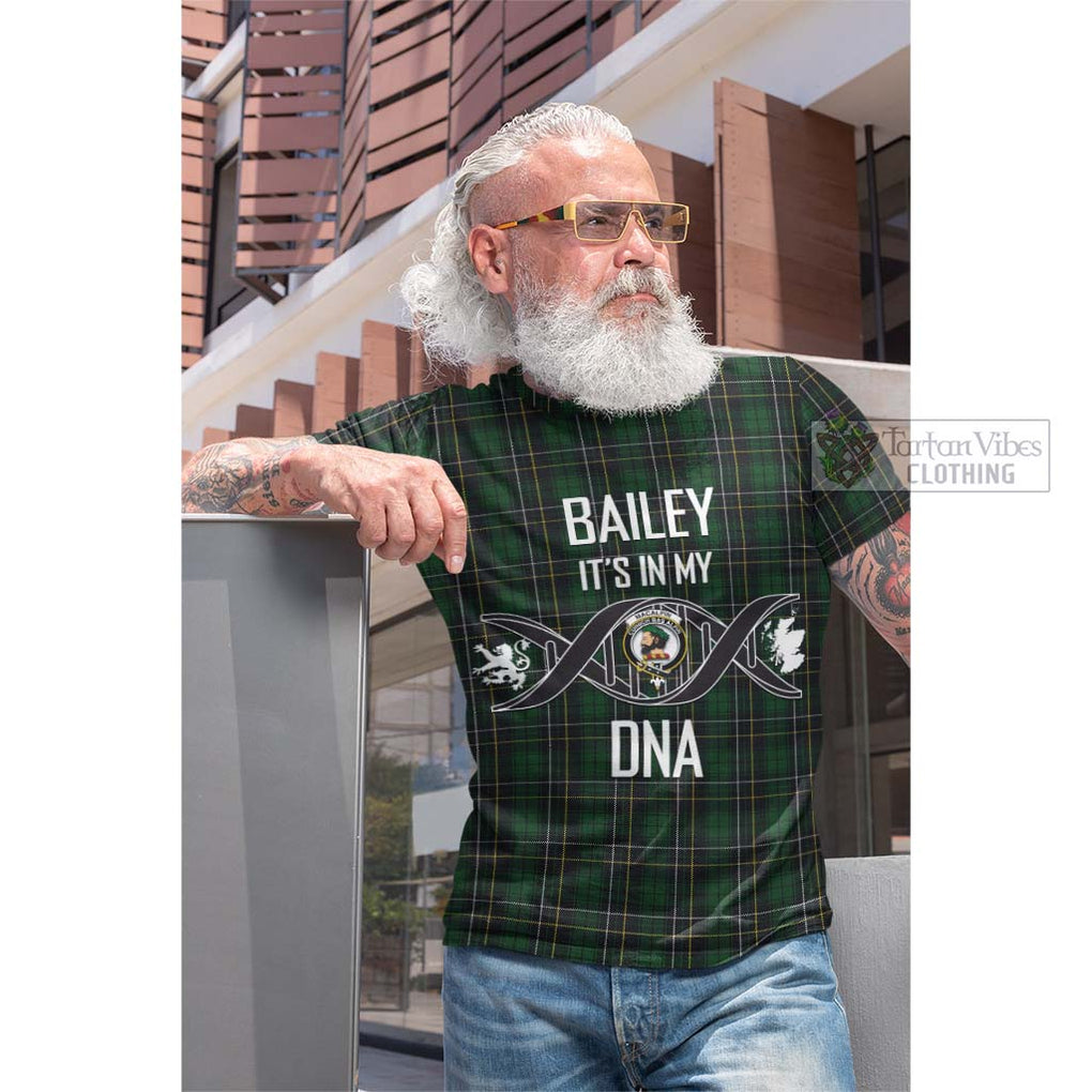 Tartan Vibes Clothing MacAlpin Tartan Cotton T-shirt with Family Crest DNA In Me Style