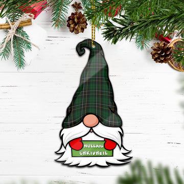 MacAlpine (MacAlpin) Gnome Christmas Ornament with His Tartan Christmas Hat