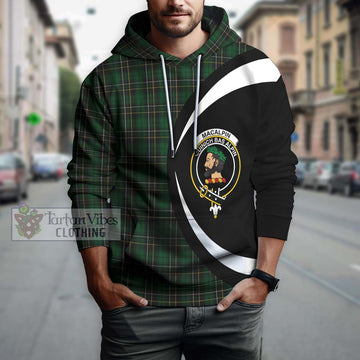 MacAlpine (MacAlpin) Tartan Hoodie with Family Crest Circle Style