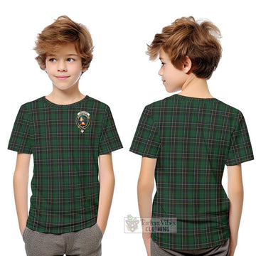 MacAlpine (MacAlpin) Tartan Kid T-Shirt with Family Crest Youth XL Size14 - Tartan Vibes Clothing