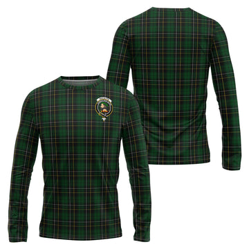 MacAlpine (MacAlpin) Tartan Long Sleeve T-Shirt with Family Crest