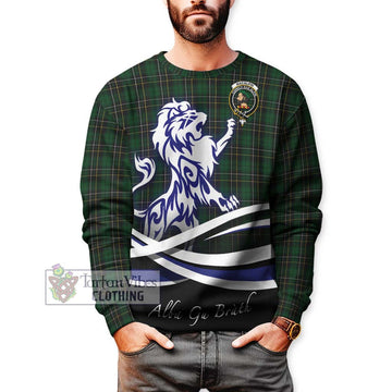 MacAlpine (MacAlpin) Tartan Sweatshirt with Alba Gu Brath Regal Lion Emblem