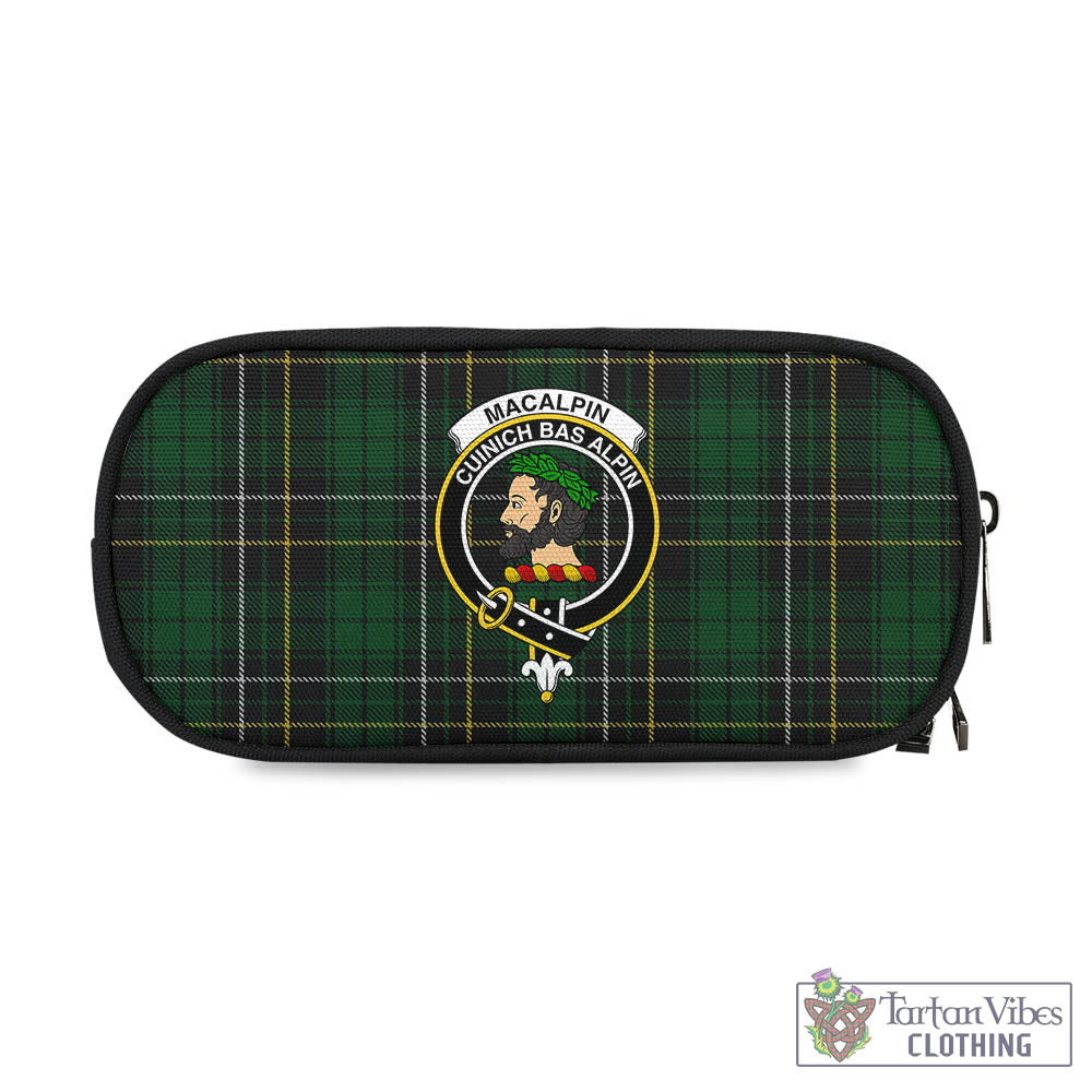 Tartan Vibes Clothing MacAlpin Tartan Pen and Pencil Case with Family Crest