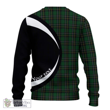 MacAlpine (MacAlpin) Tartan Ugly Sweater with Family Crest Circle Style