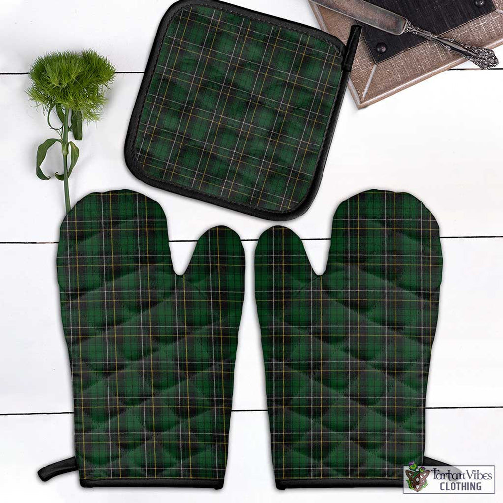 MacAlpine (MacAlpin) Tartan Combo Oven Mitt & Pot-Holder Black - Tartan Vibes Clothing