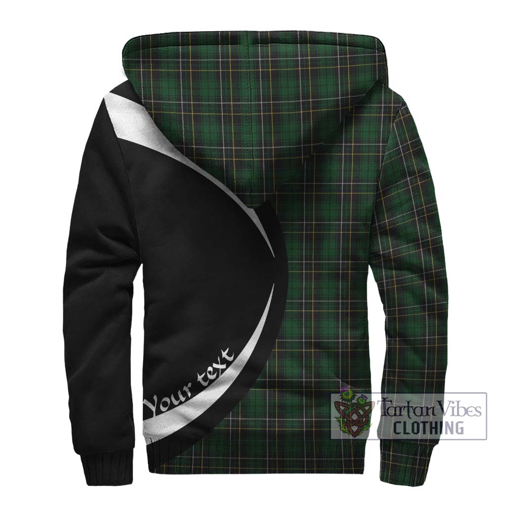 MacAlpine (MacAlpin) Tartan Sherpa Hoodie with Family Crest Circle Style - Tartan Vibes Clothing