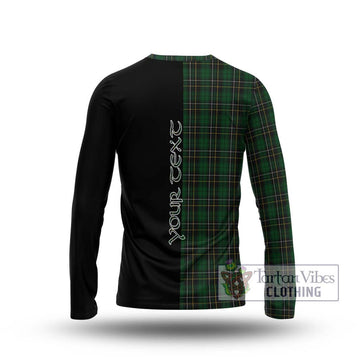 MacAlpine (MacAlpin) Tartan Long Sleeve T-Shirt with Family Crest and Half Of Me Style