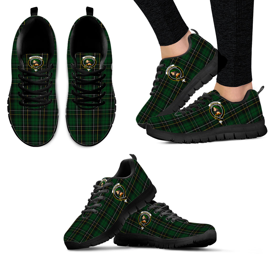 MacAlpine (MacAlpin) Tartan Sneakers with Family Crest - Tartan Vibes Clothing