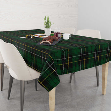 MacAlpine (MacAlpin) Tartan Tablecloth with Family Crest