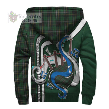 MacAlpine (MacAlpin) Tartan Sherpa Hoodie with Epic Bagpipe Style