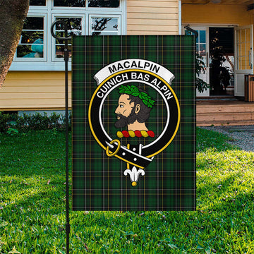 MacAlpine (MacAlpin) Tartan Flag with Family Crest