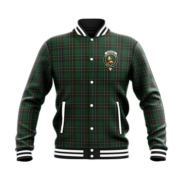 MacAlpine (MacAlpin) Tartan Baseball Jacket with Family Crest