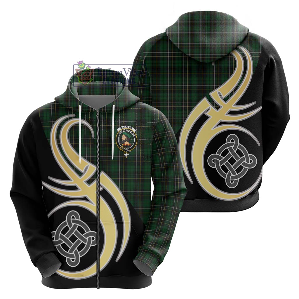 MacAlpine (MacAlpin) Tartan Hoodie with Family Crest and Celtic Symbol Style - Tartan Vibes Clothing