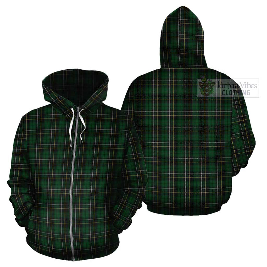 MacAlpine (MacAlpin) Tartan Cotton Hoodie Zip Hoodie - Tartan Vibes Clothing