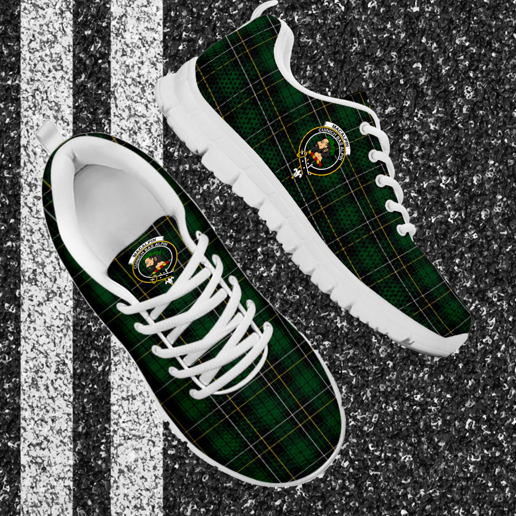 MacAlpine (MacAlpin) Tartan Sneakers with Family Crest - Tartan Vibes Clothing