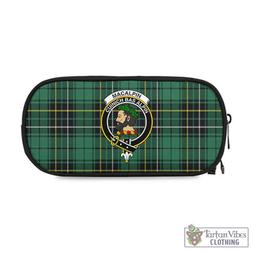 MacAlpin Ancient Tartan Pen and Pencil Case with Family Crest