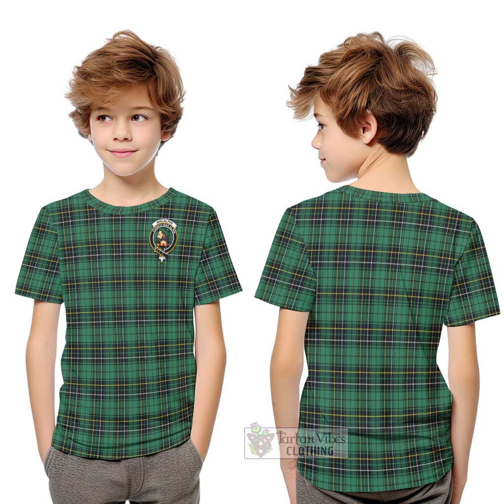 MacAlpin Ancient Tartan Kid T-Shirt with Family Crest Youth XL Size14 - Tartanvibesclothing Shop