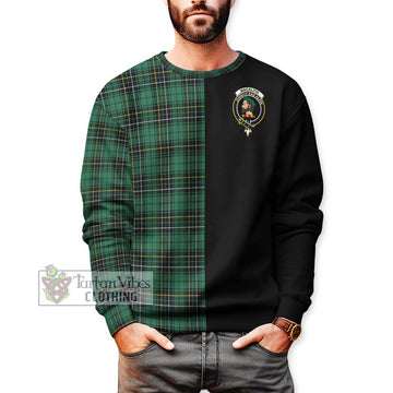 MacAlpin Ancient Tartan Sweatshirt with Family Crest and Half Of Me Style