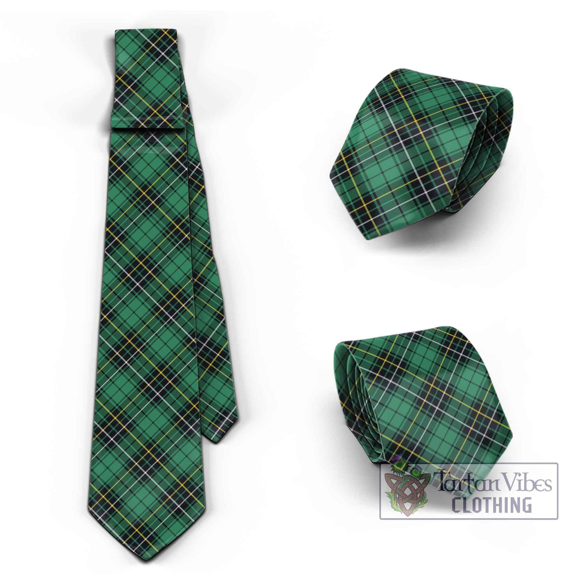 Tartan Vibes Clothing MacAlpin Ancient Tartan Classic Necktie Cross Style