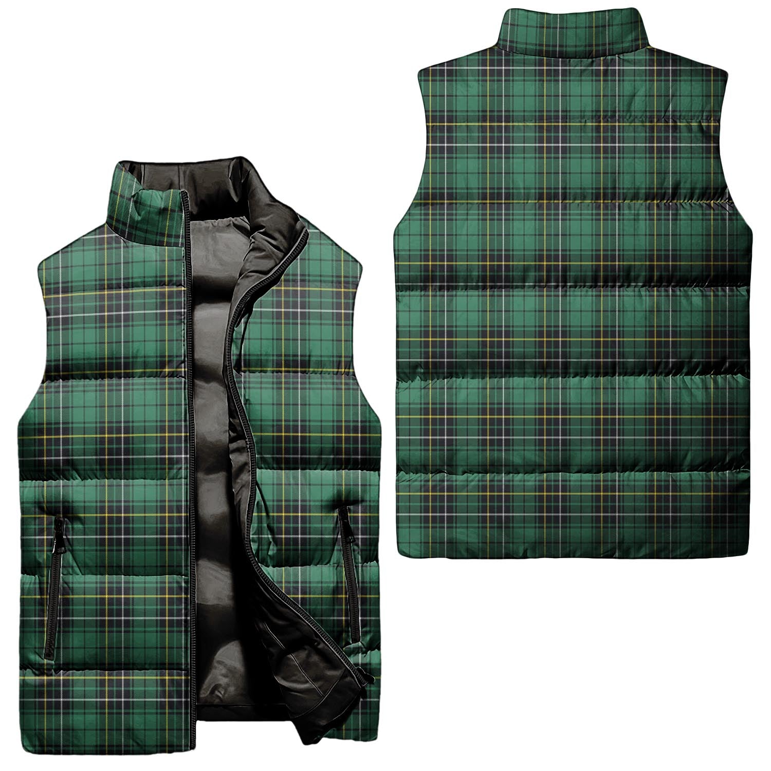 MacAlpin Ancient Tartan Sleeveless Puffer Jacket Unisex - Tartanvibesclothing