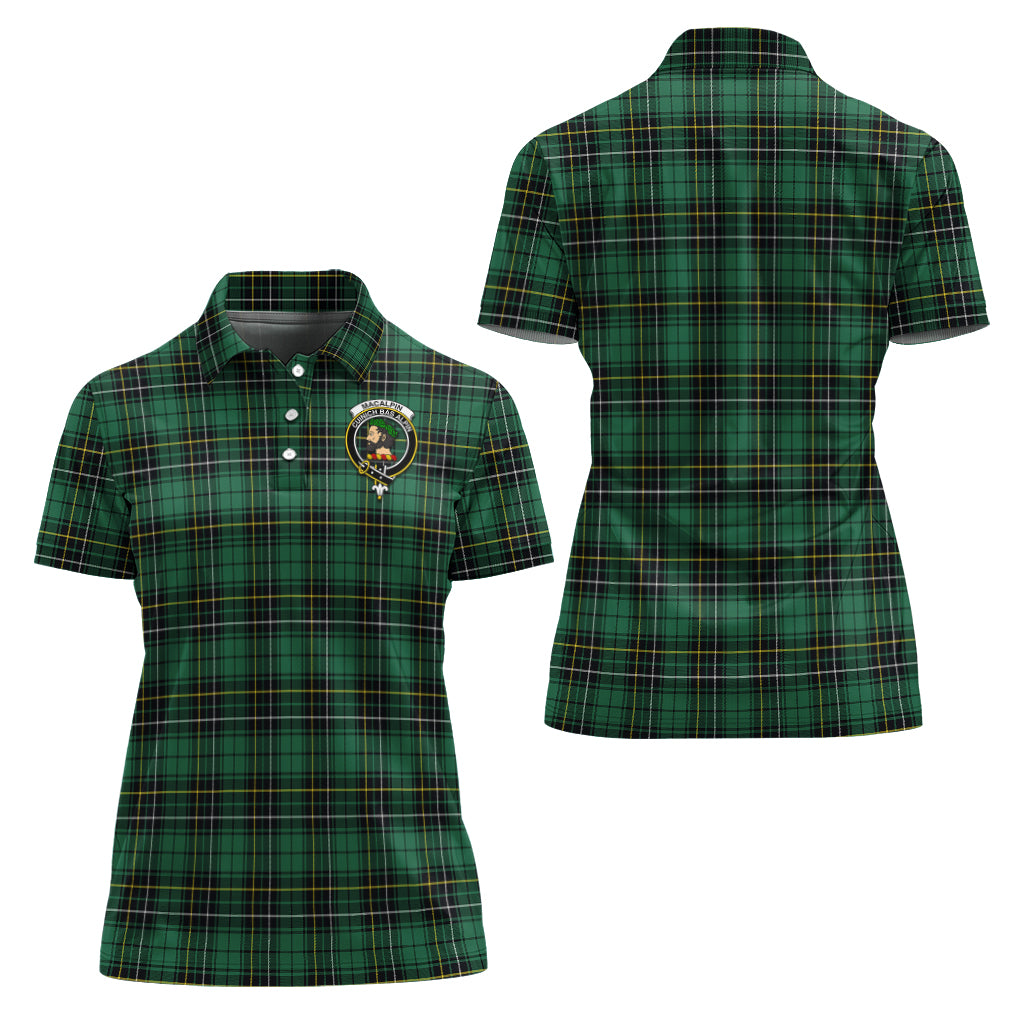 macalpin-ancient-tartan-polo-shirt-with-family-crest-for-women