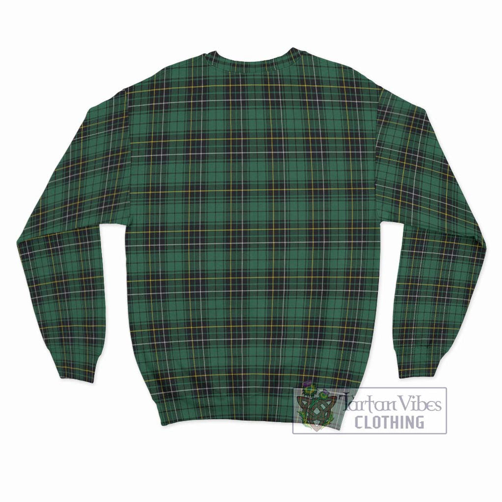 MacAlpin Ancient Tartan Sweatshirt with Family Crest DNA In Me Style - Tartanvibesclothing Shop