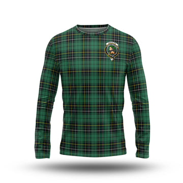 MacAlpin Ancient Tartan Long Sleeve T-Shirt with Family Crest