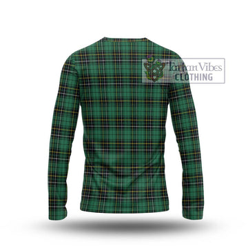 MacAlpin Ancient Tartan Long Sleeve T-Shirt with Family Crest DNA In Me Style