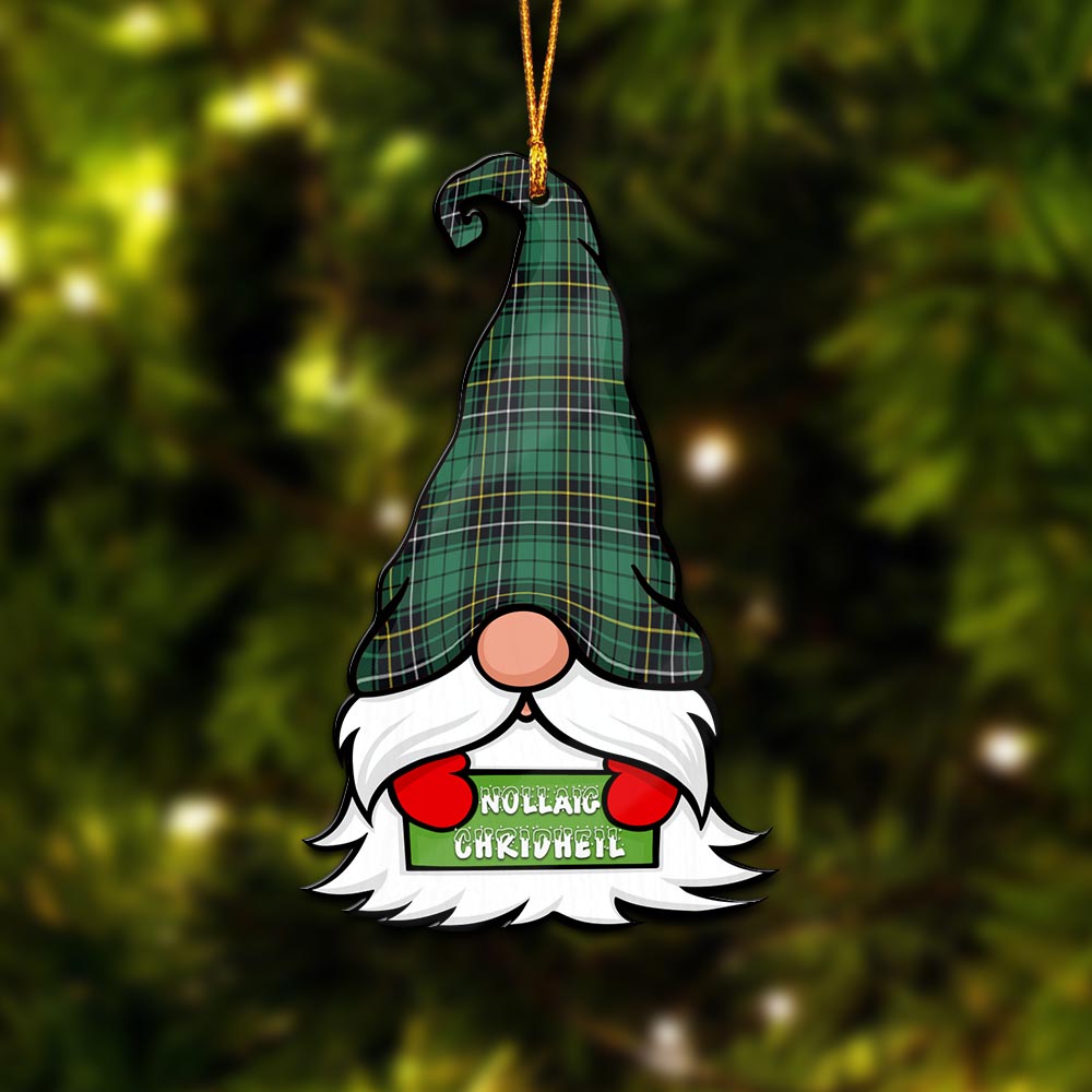 MacAlpin Ancient Gnome Christmas Ornament with His Tartan Christmas Hat - Tartanvibesclothing