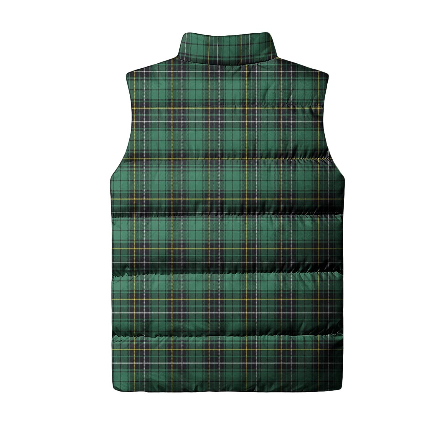 MacAlpin Ancient Tartan Sleeveless Puffer Jacket with Family Crest - Tartanvibesclothing
