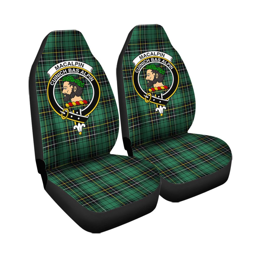 MacAlpin Ancient Tartan Car Seat Cover with Family Crest - Tartanvibesclothing