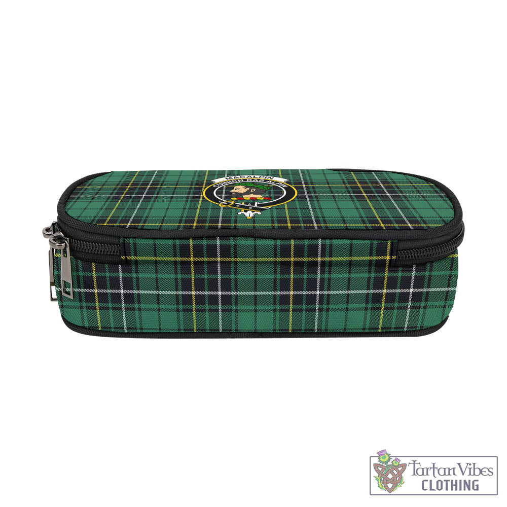 Tartan Vibes Clothing MacAlpin Ancient Tartan Pen and Pencil Case with Family Crest