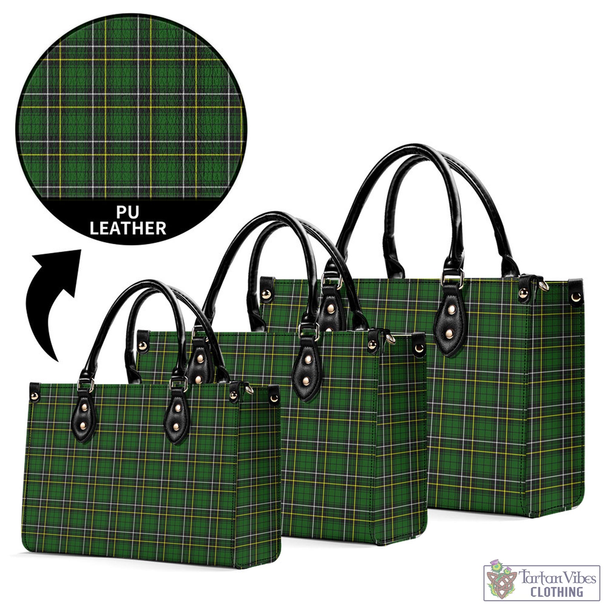 Tartan Vibes Clothing MacAlpin Modern Tartan Luxury Leather Handbags