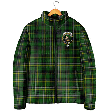 MacAlpin Modern Tartan Padded Jacket with Family Crest