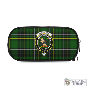 MacAlpin Modern Tartan Pen and Pencil Case with Family Crest