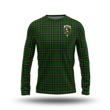 MacAlpin Modern Tartan Long Sleeve T-Shirt with Family Crest