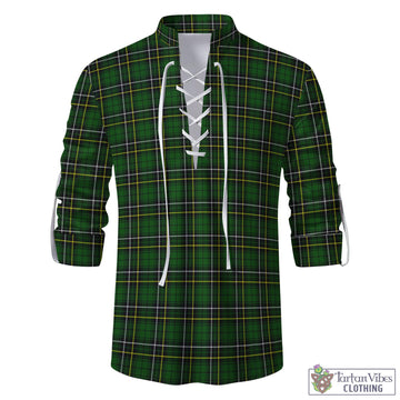 MacAlpin Modern Tartan Men's Scottish Traditional Jacobite Ghillie Kilt Shirt