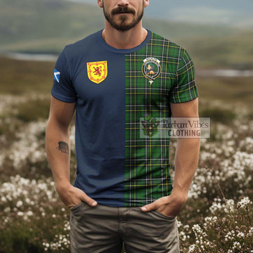 MacAlpin Modern Tartan T-Shirt Alba with Scottish Lion Royal Arm Half Style