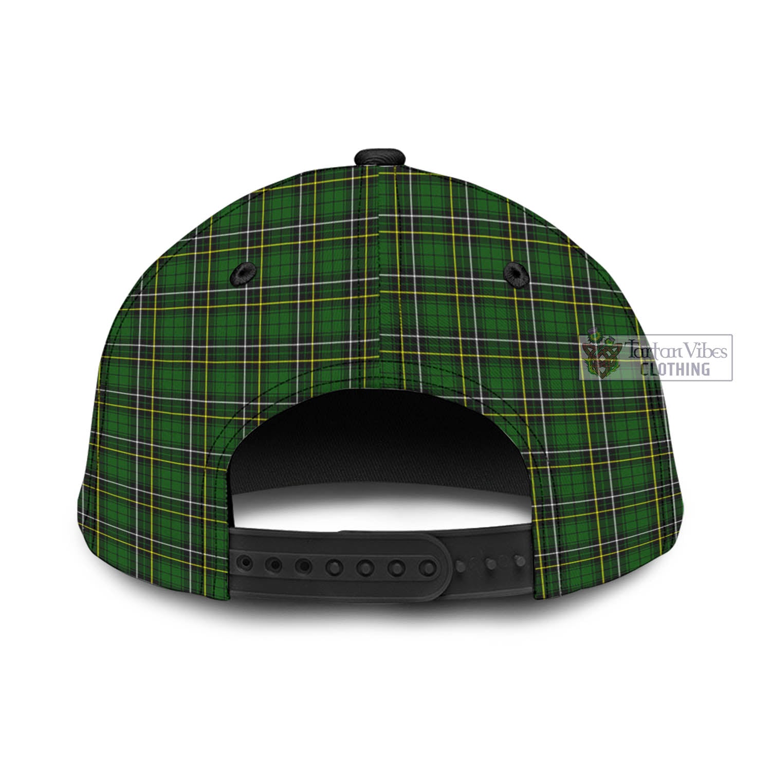 Tartan Vibes Clothing MacAlpin Modern Tartan Classic Cap with Family Crest In Me Style