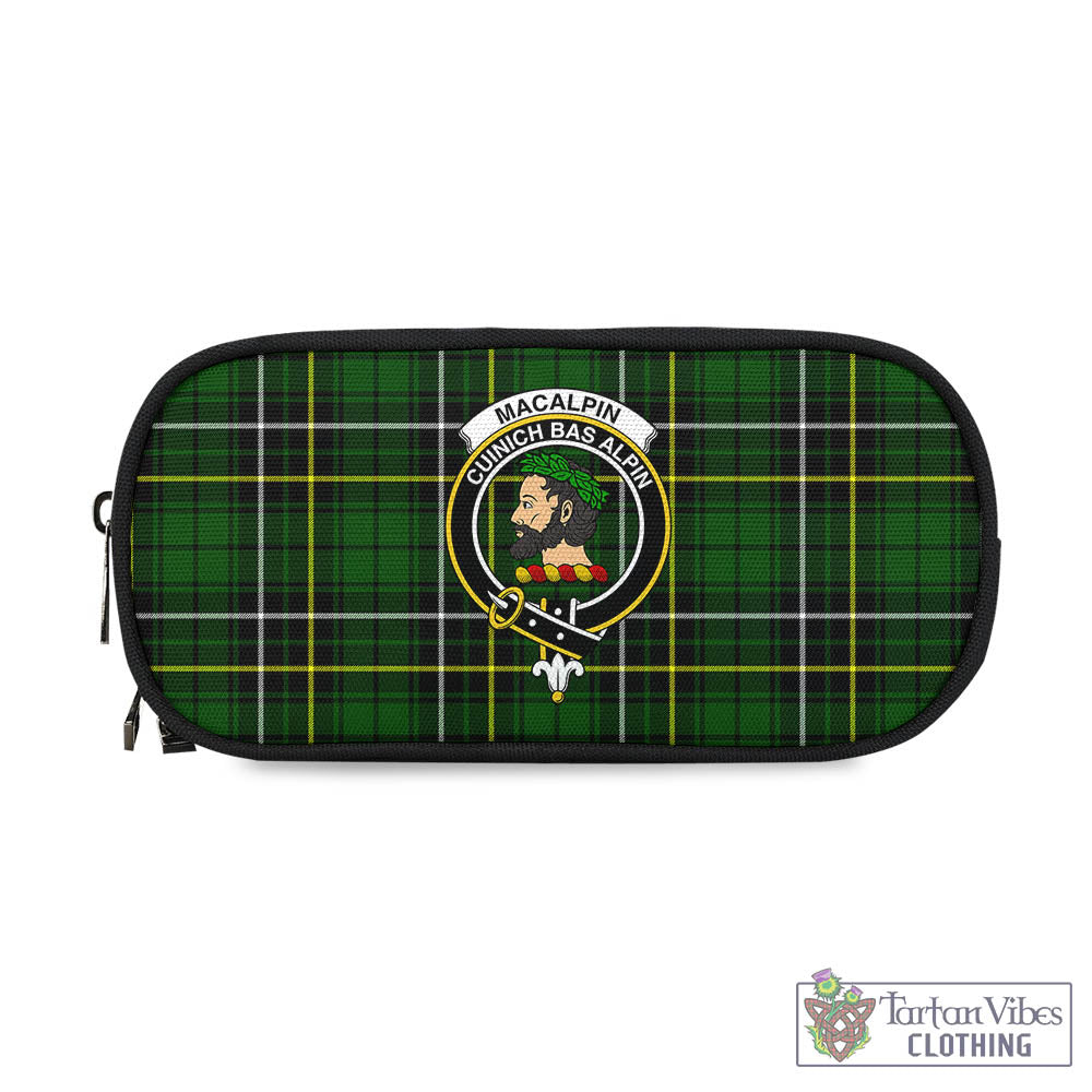 Tartan Vibes Clothing MacAlpin Modern Tartan Pen and Pencil Case with Family Crest